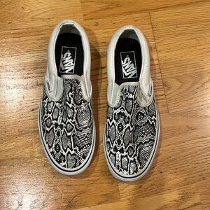 Vans Snakeskin Slip Ons